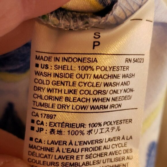 Banana Republic Factory Womens Blue Floral Mini Dress Small - Picture 5 of 5